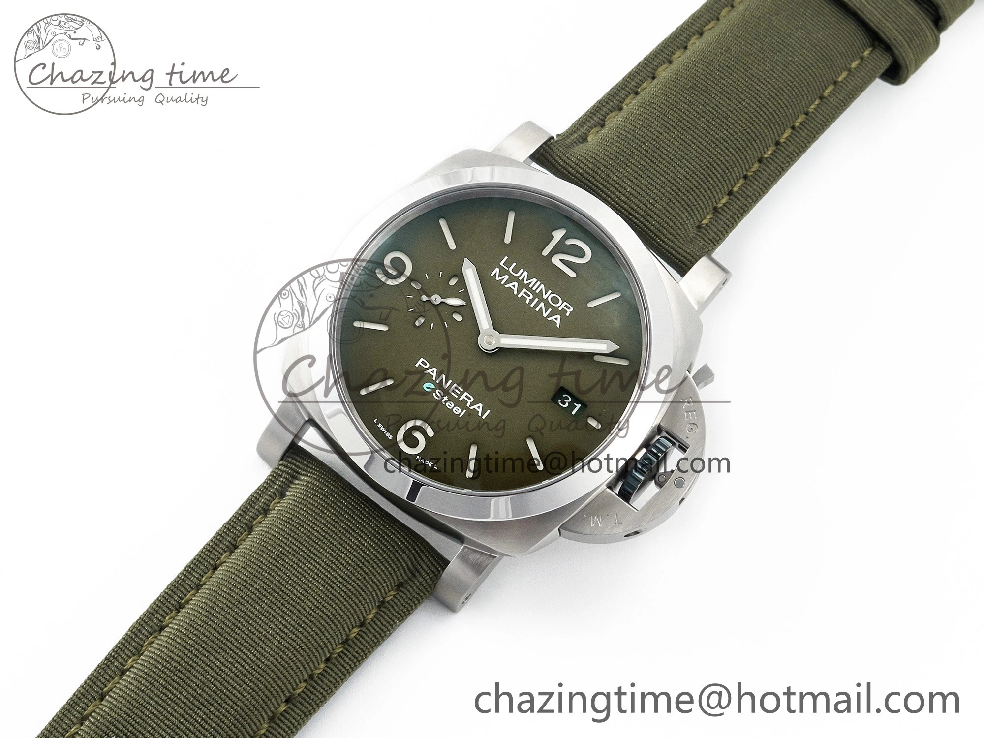 PAM1356 W TTF 1:1 Best Edition on Green Nylon Strap P9010