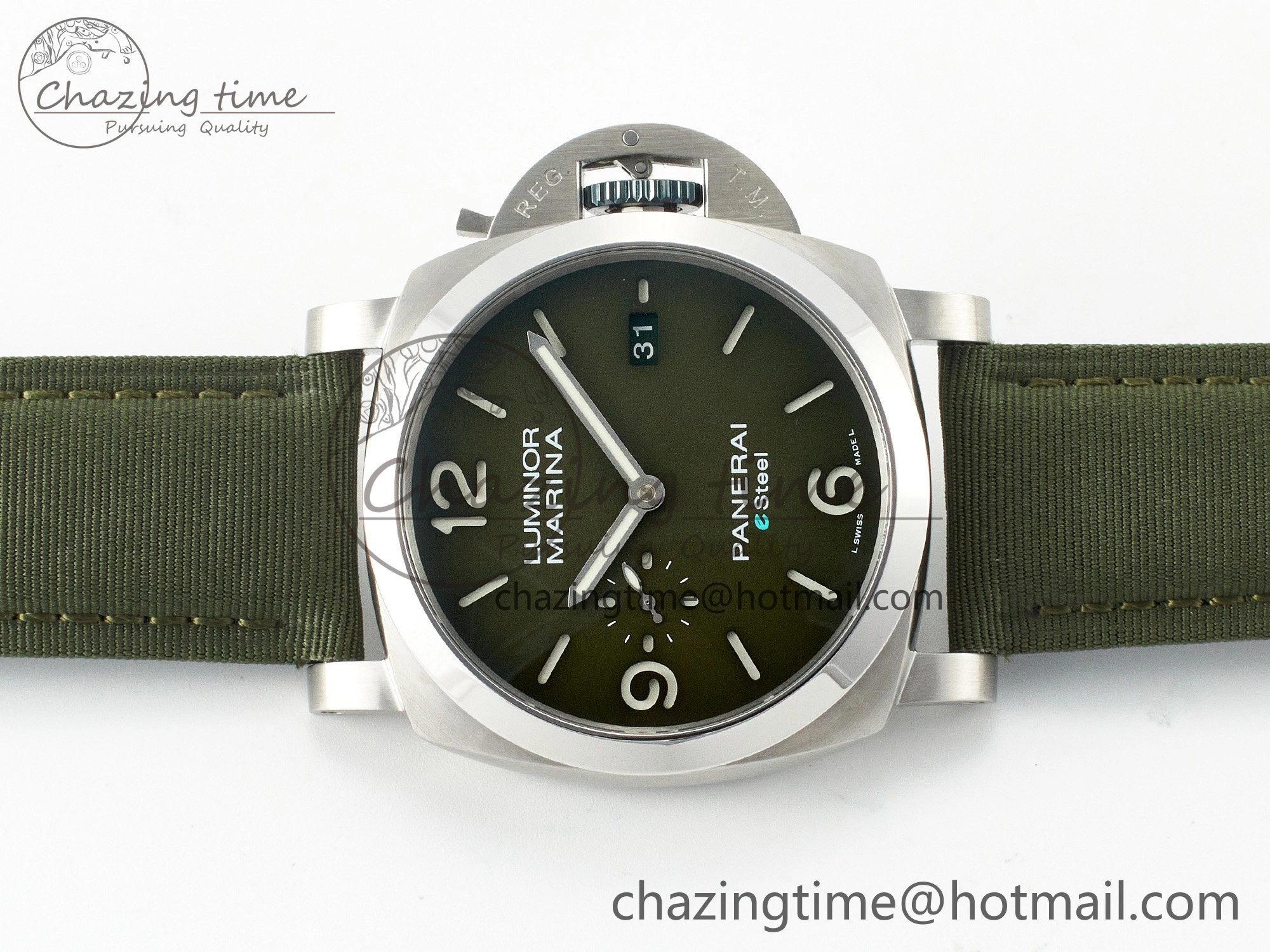 PAM1356 W TTF 1:1 Best Edition on Green Nylon Strap P9010