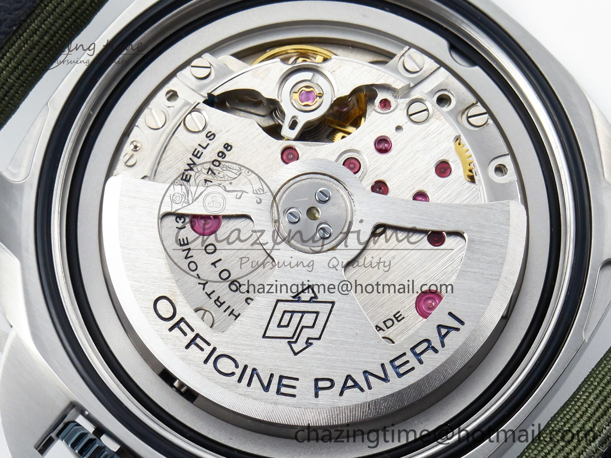 PAM1356 W TTF 1:1 Best Edition on Green Nylon Strap P9010