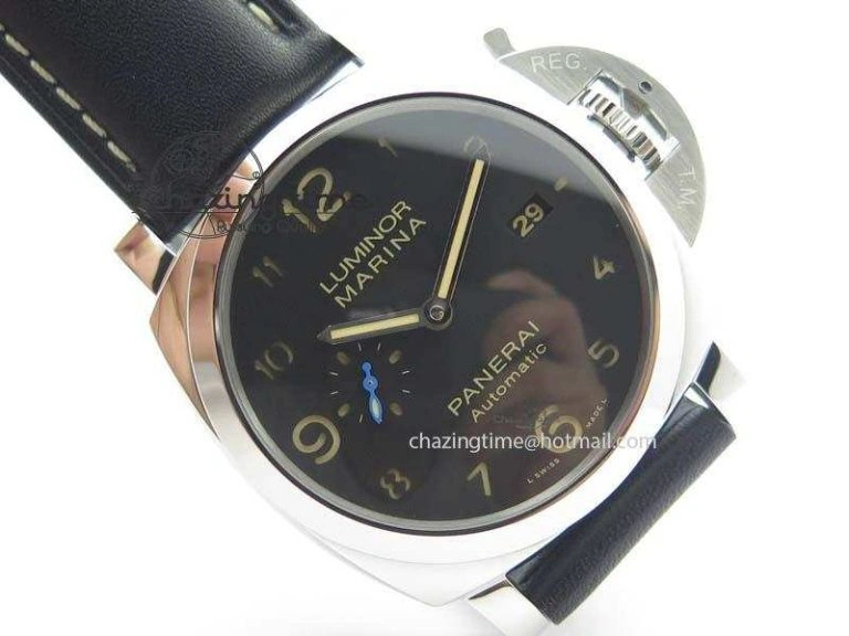 PAM1359 S V6F 1:1 Best Edition Lite On Black Leather Strap P9010