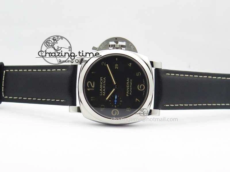 PAM1359 S V6F 1:1 Best Edition Lite On Black Leather Strap P9010