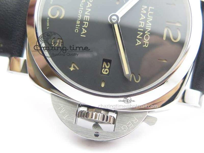 PAM1359 S V6F 1:1 Best Edition Lite On Black Leather Strap P9010