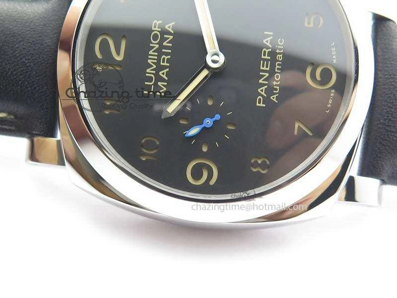 PAM1359 S V6F 1:1 Best Edition Lite On Black Leather Strap P9010