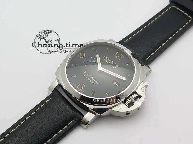 PAM1359 S V6F 1:1 Best Edition Lite On Black Leather Strap P9010
