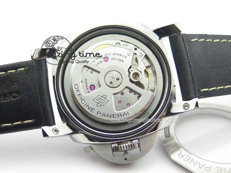 PAM1359 S V6F 1:1 Best Edition Lite On Black Leather Strap P9010