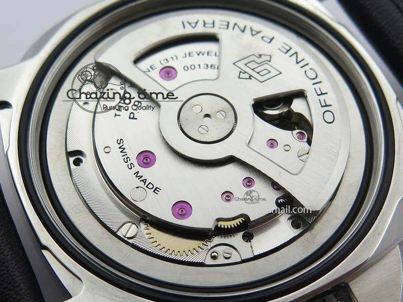 PAM1359 S V6F 1:1 Best Edition Lite On Black Leather Strap P9010
