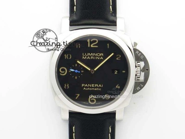 PAM1359 S ZF 1:1 Best Edition Black Dial On Black Leather Strap P9010