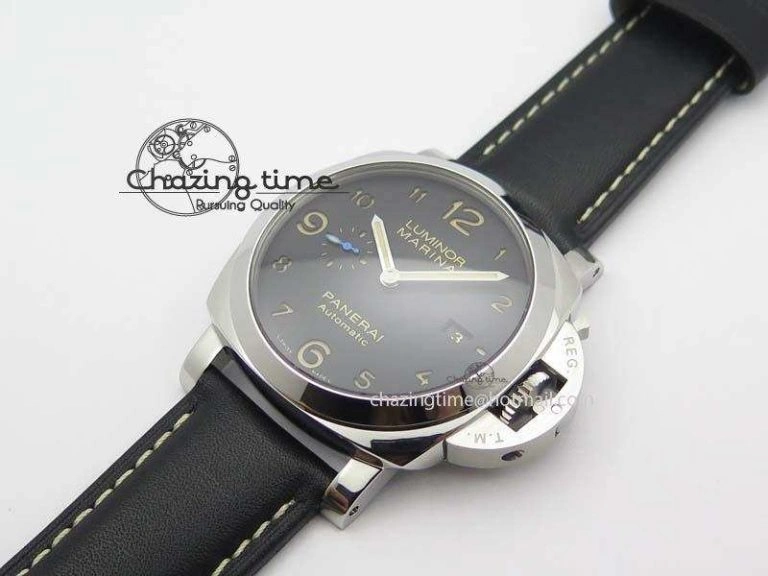 PAM1359 S ZF 1:1 Best Edition Black Dial On Black Leather Strap P9010