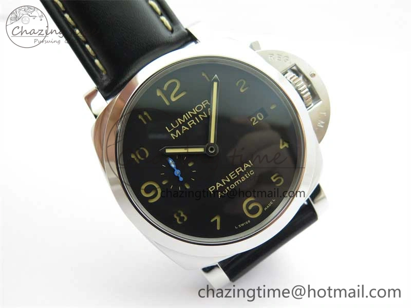 PAM1359 W TTF 1:1 Best Edition on Black Leather Strap P9010