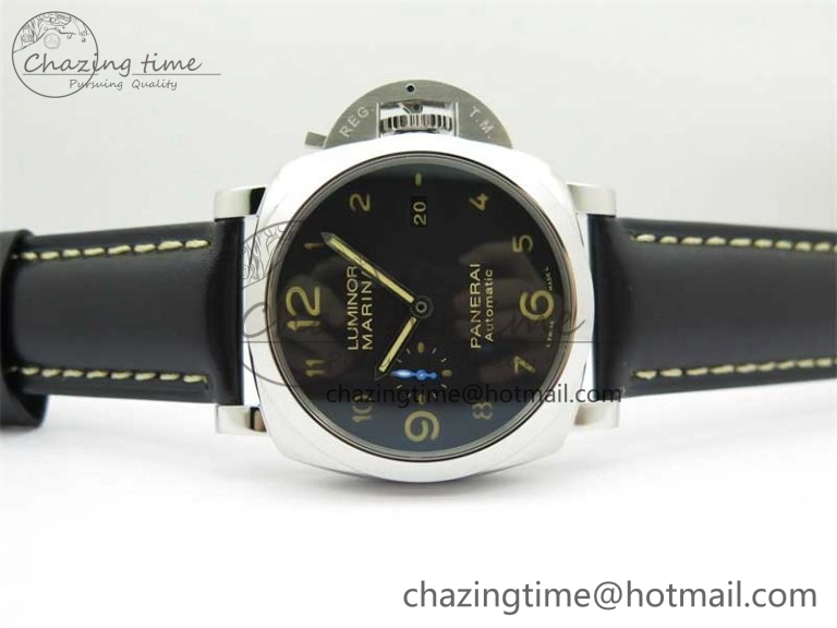 PAM1359 W TTF 1:1 Best Edition on Black Leather Strap P9010