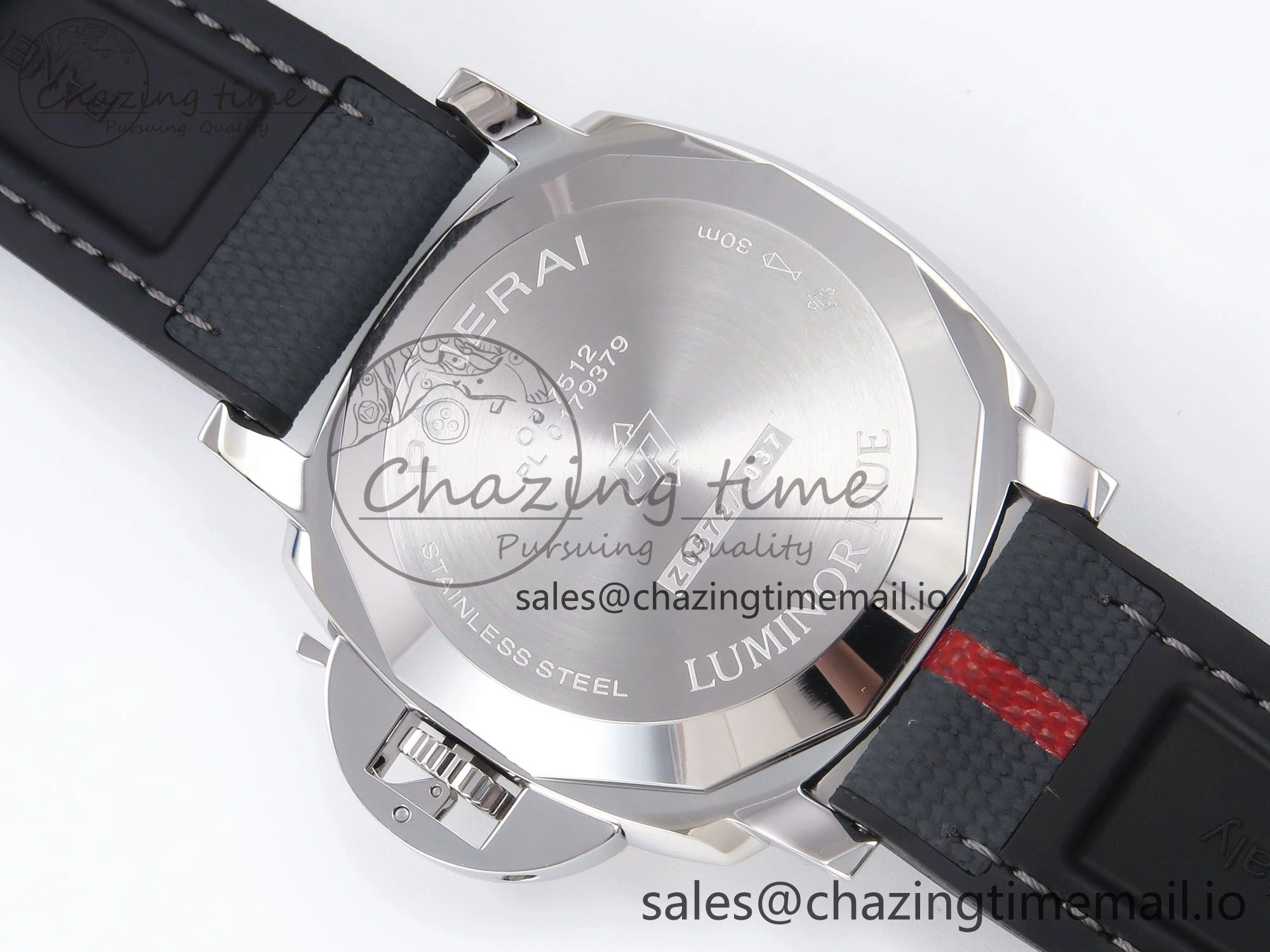 PAM1381 Luna Rossa Submersible VSF 1:1 Best Edition on Gray Fabric Strap P900