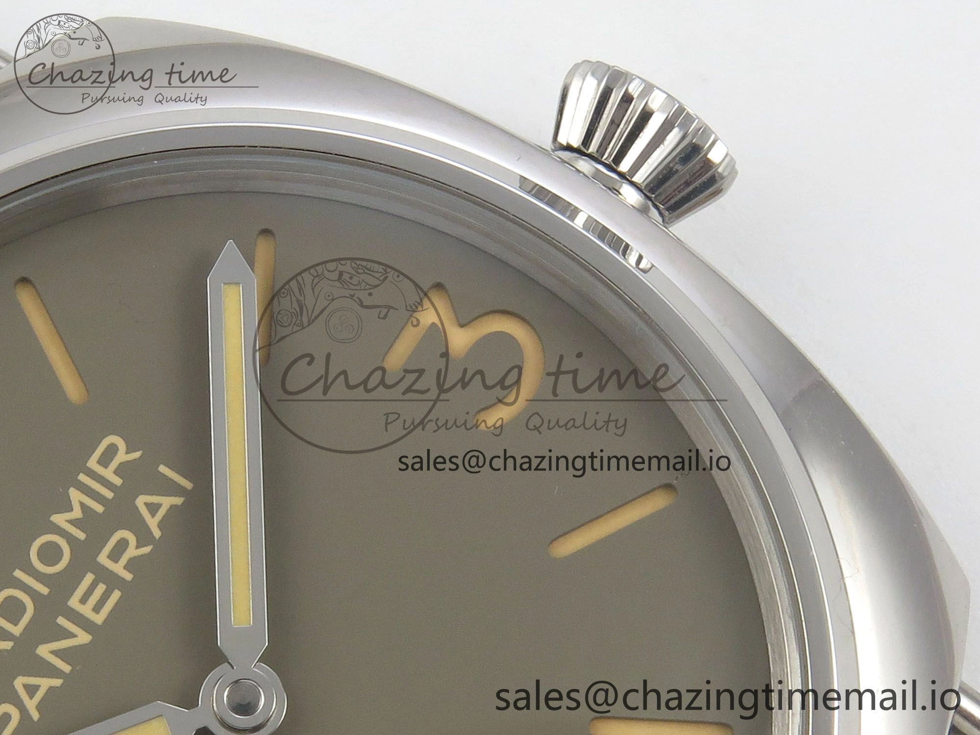 PAM1384 HWF 1:1 Best Edition Gray Dial On Brown ASSO Leather Strap A6497