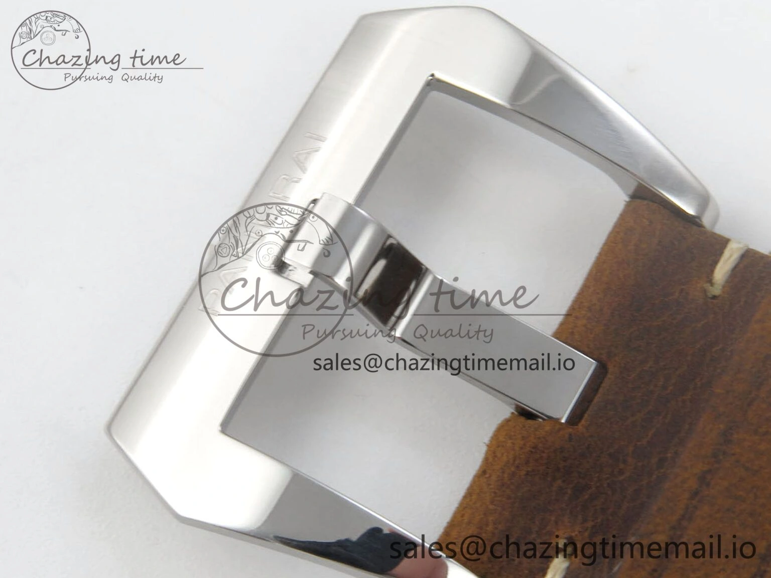 PAM1384 HWF 1:1 Best Edition Gray Dial On Brown ASSO Leather Strap A6497