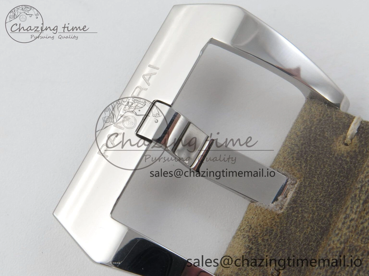 PAM1384 HWF 1:1 Best Edition White Dial On Brown ASSO Leather Strap A6497