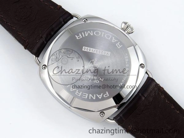 PAM1386 Radiomir 40mm VSF 1:1 Best Edition Green Dial on Brown Leather Strap P900