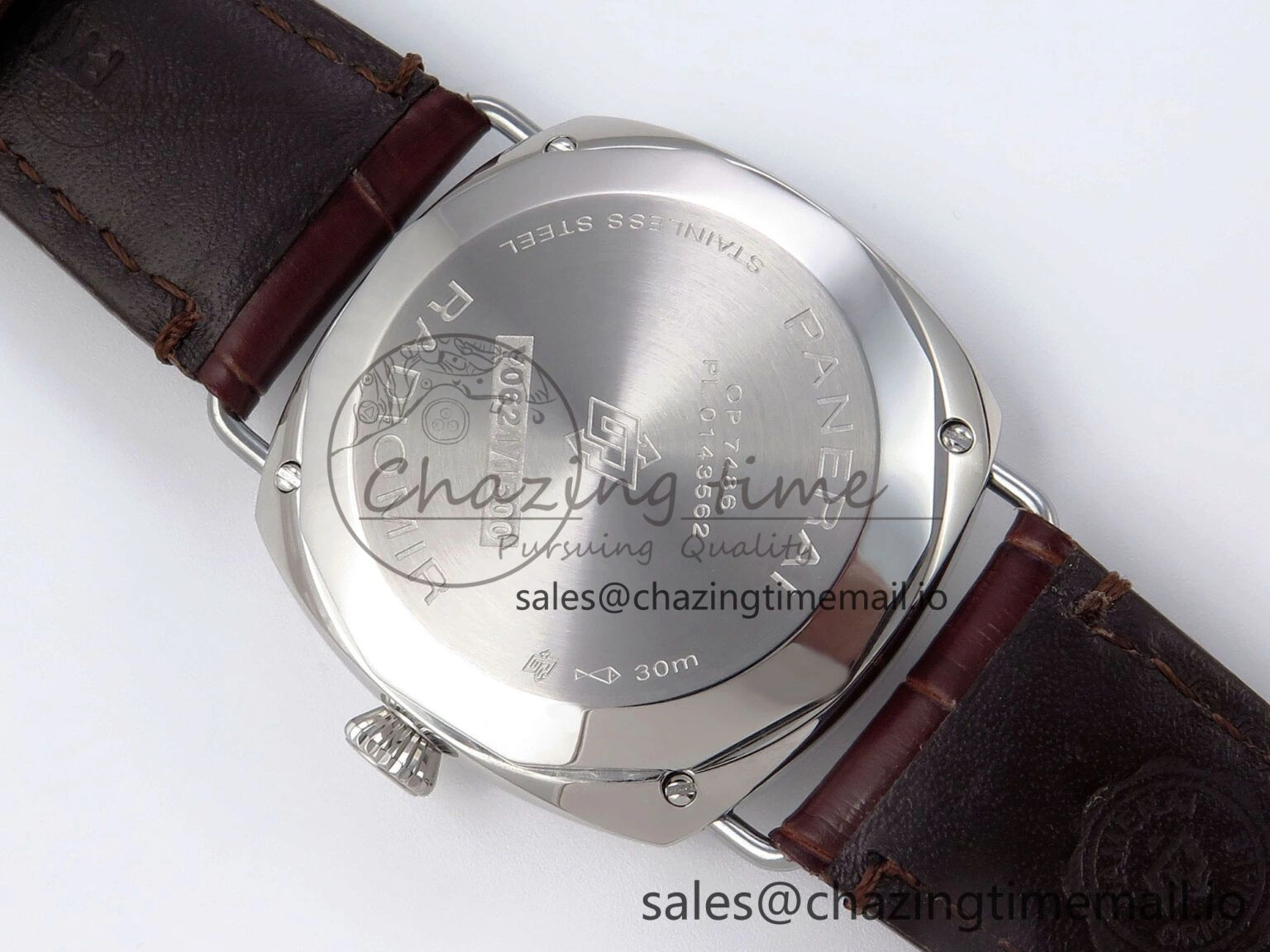 PAM1386 Y Radiomir TTF 1:1 Best Edition Green Dial on Brown Leather Strap P900
