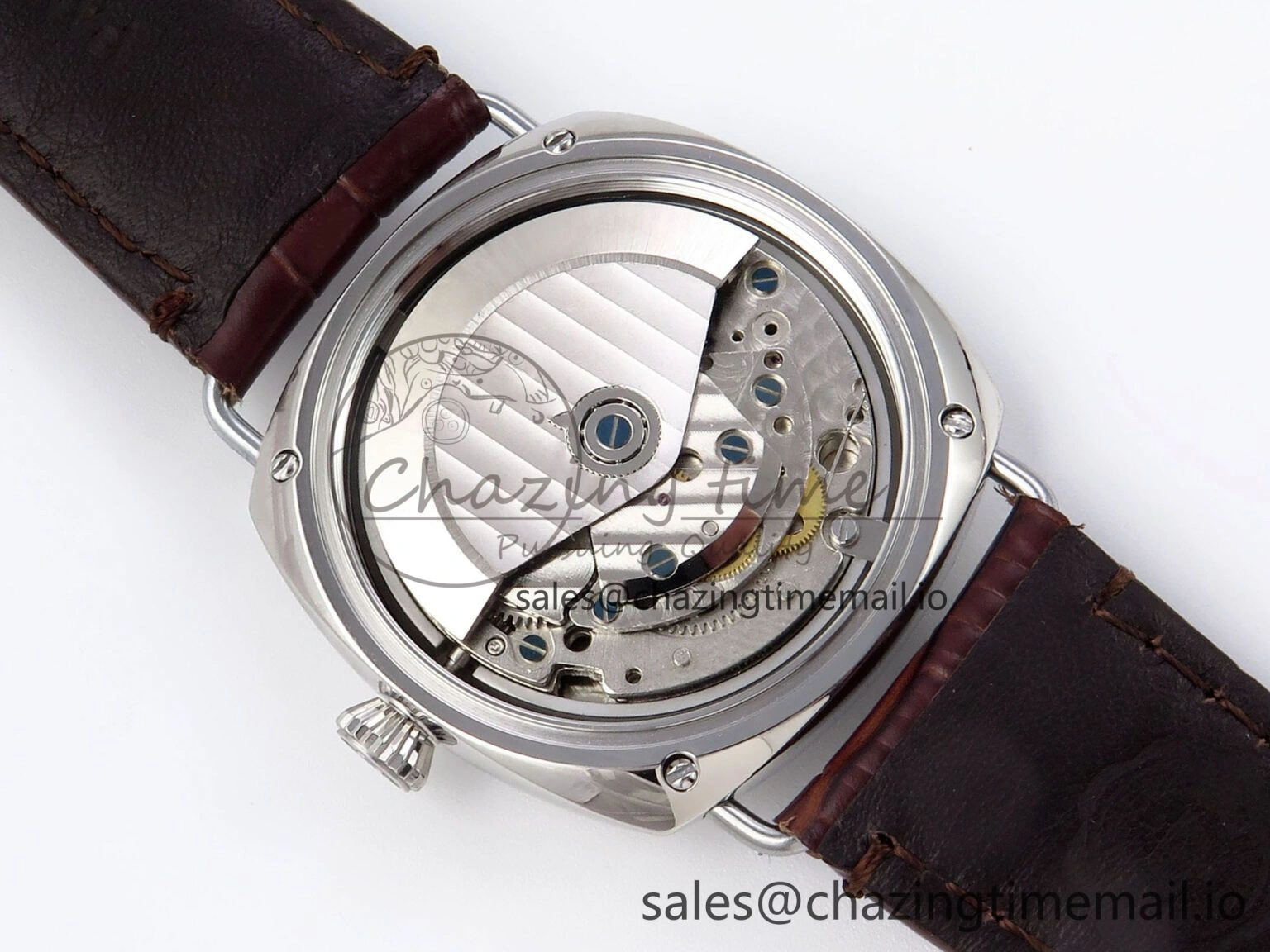 PAM1386 Y Radiomir TTF 1:1 Best Edition Green Dial on Brown Leather Strap P900