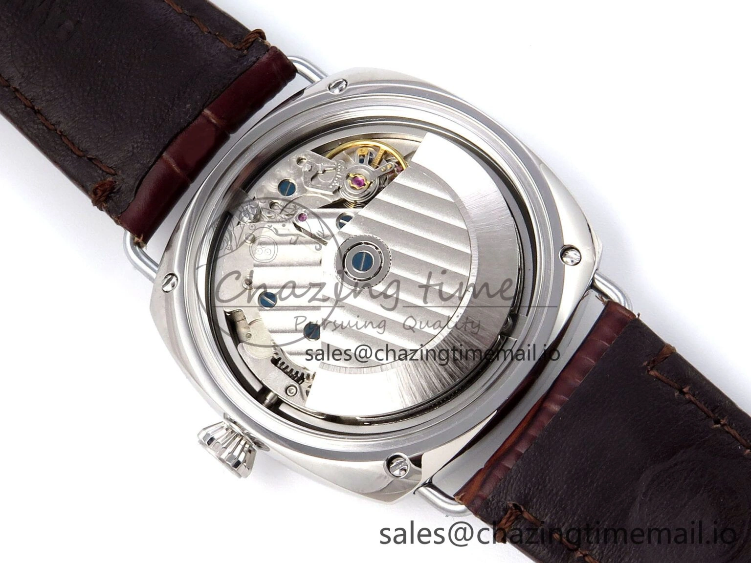 PAM1386 Y Radiomir TTF 1:1 Best Edition Green Dial on Brown Leather Strap P900