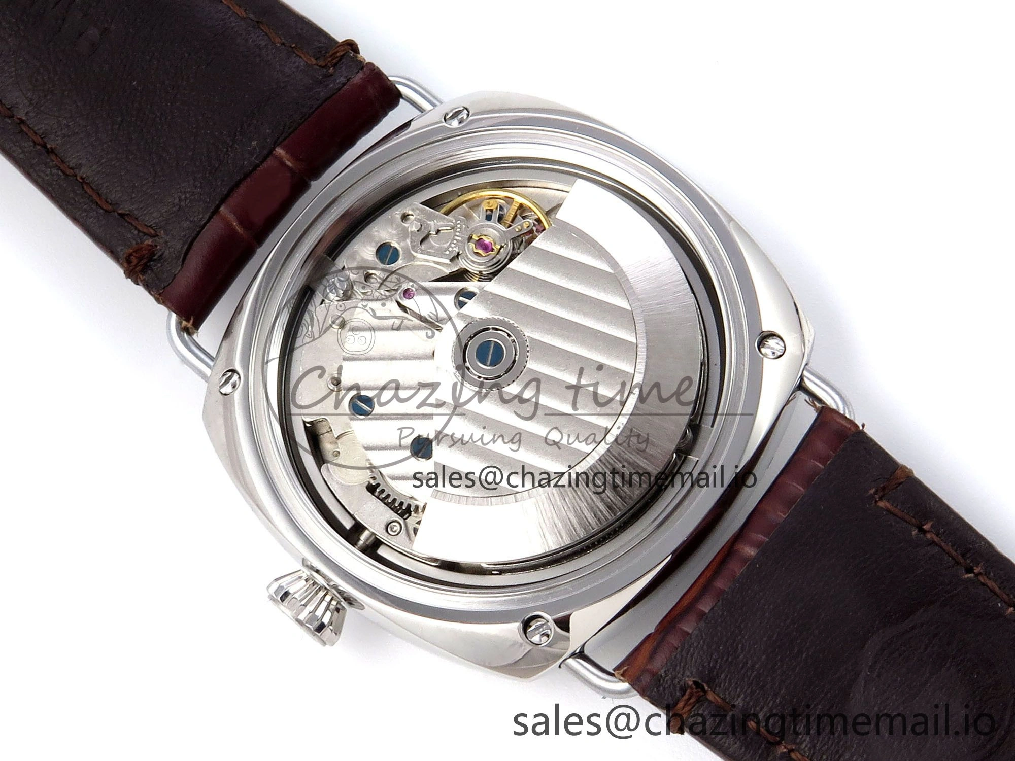 PAM1386 Y Radiomir TTF 1:1 Best Edition Green Dial on Brown Leather Strap P900