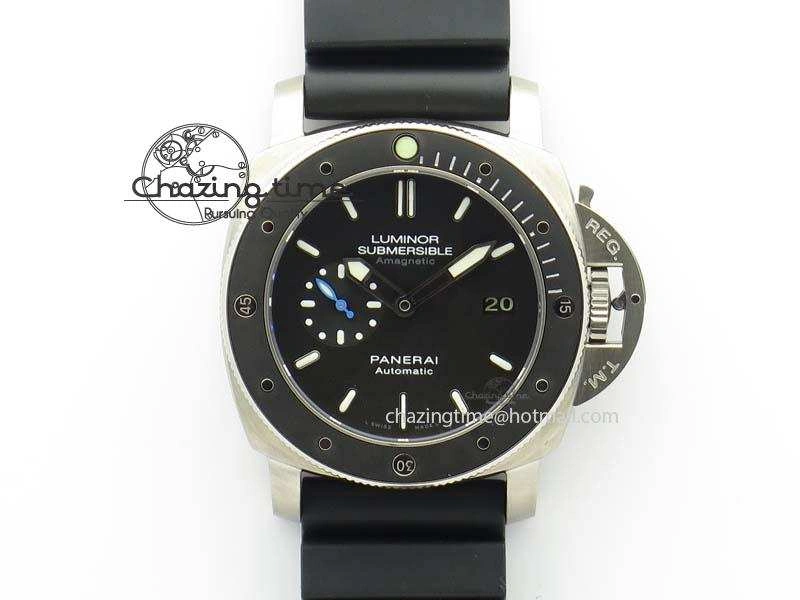PAM1389 Q SF Best Edition on Black Dial On Black Rubber Strap P9010 Clone