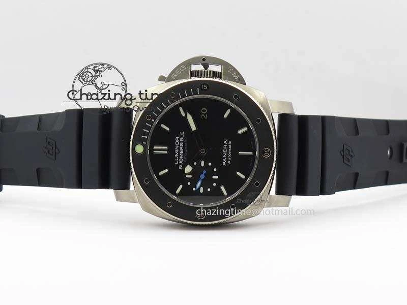 PAM1389 Q SF Best Edition on Black Dial On Black Rubber Strap P9010 Clone