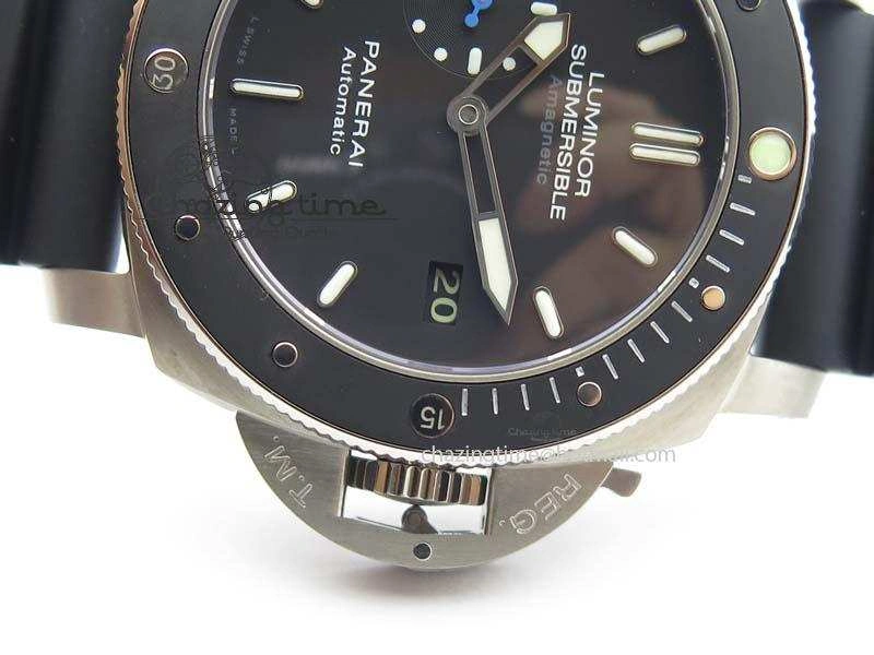 PAM1389 Q SF Best Edition on Black Dial On Black Rubber Strap P9010 Clone
