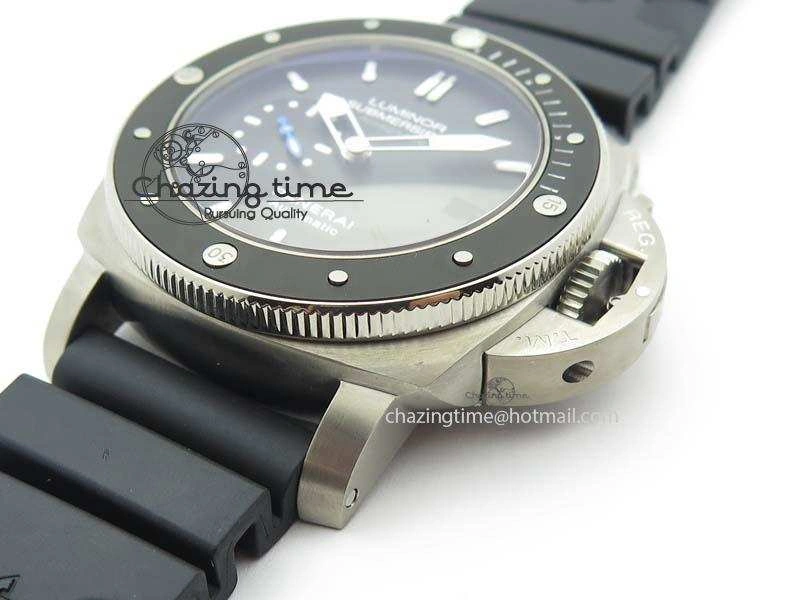PAM1389 Q SF Best Edition on Black Dial On Black Rubber Strap P9010 Clone