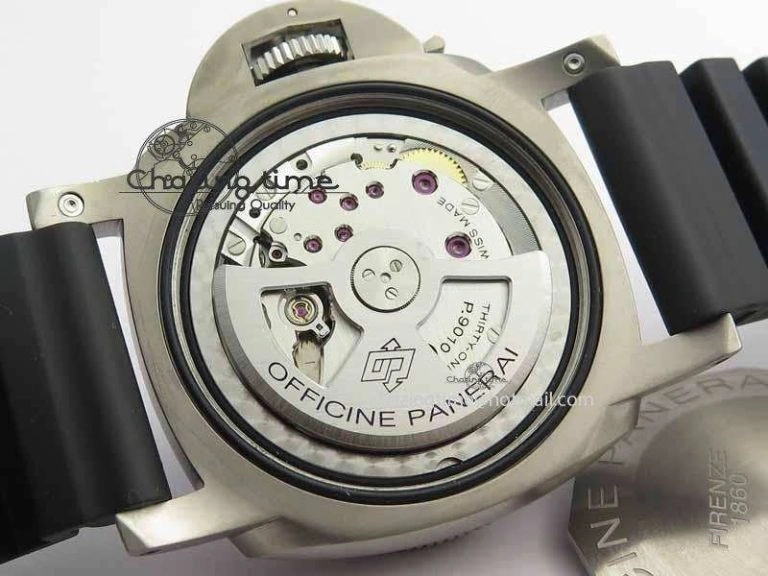 PAM1389 Titanium Lite XF Best Edition Black Dial On Black Rubber Strap P.9010
