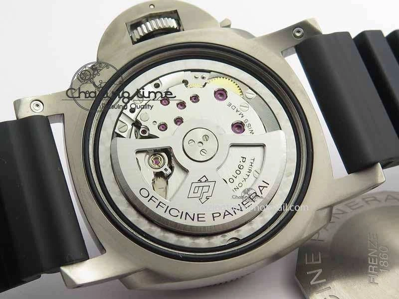 PAM1389 Titanium Lite XF Best Edition Black Dial On Black Rubber Strap P.9010