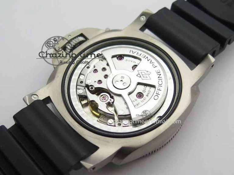 PAM1389 Titanium Lite XF Best Edition Black Dial On Black Rubber Strap P.9010