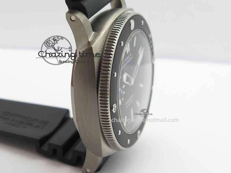 PAM1389 Titanium Lite XF Best Edition Black Dial On Black Rubber Strap P.9010