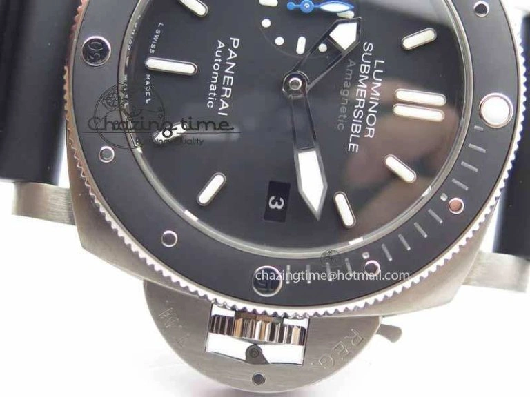PAM1389 Titanium Lite XF Best Edition Black Dial On Black Rubber Strap P.9010