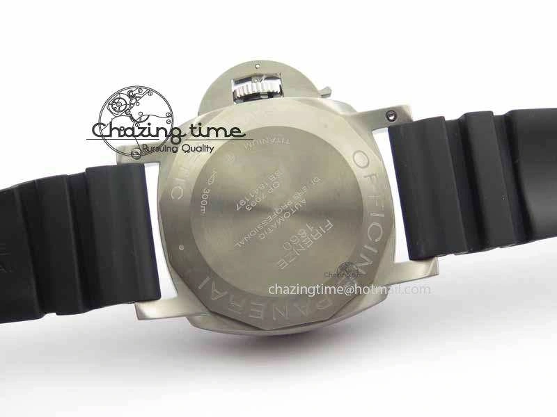 PAM1389 Titanium Lite XF Best Edition Black Dial On Black Rubber Strap P.9010