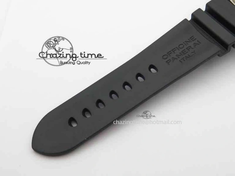 PAM1389 Titanium Lite XF Best Edition Black Dial On Black Rubber Strap P.9010