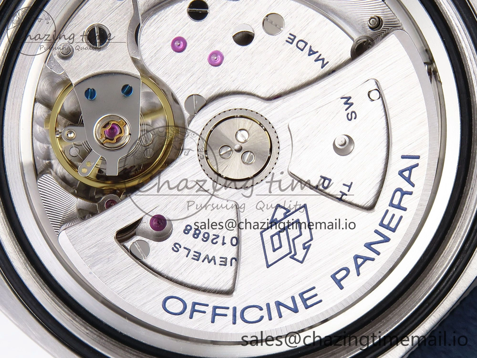 PAM1391 Luna Rossa Submersible VSF 1:1 Best Edition on Blue Fabric Strap P900