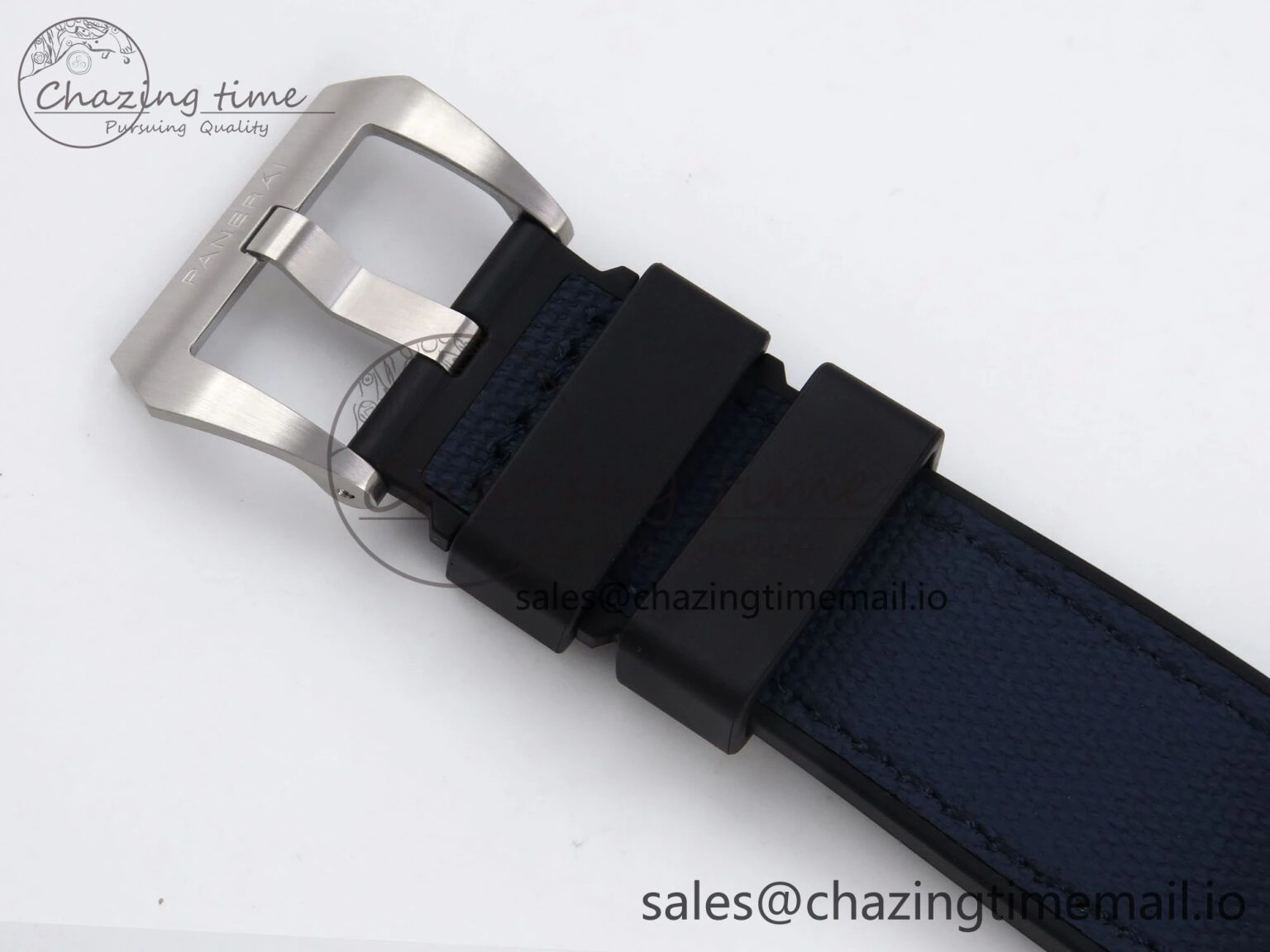 PAM1391 Luna Rossa Submersible VSF 1:1 Best Edition on Blue Fabric Strap P900