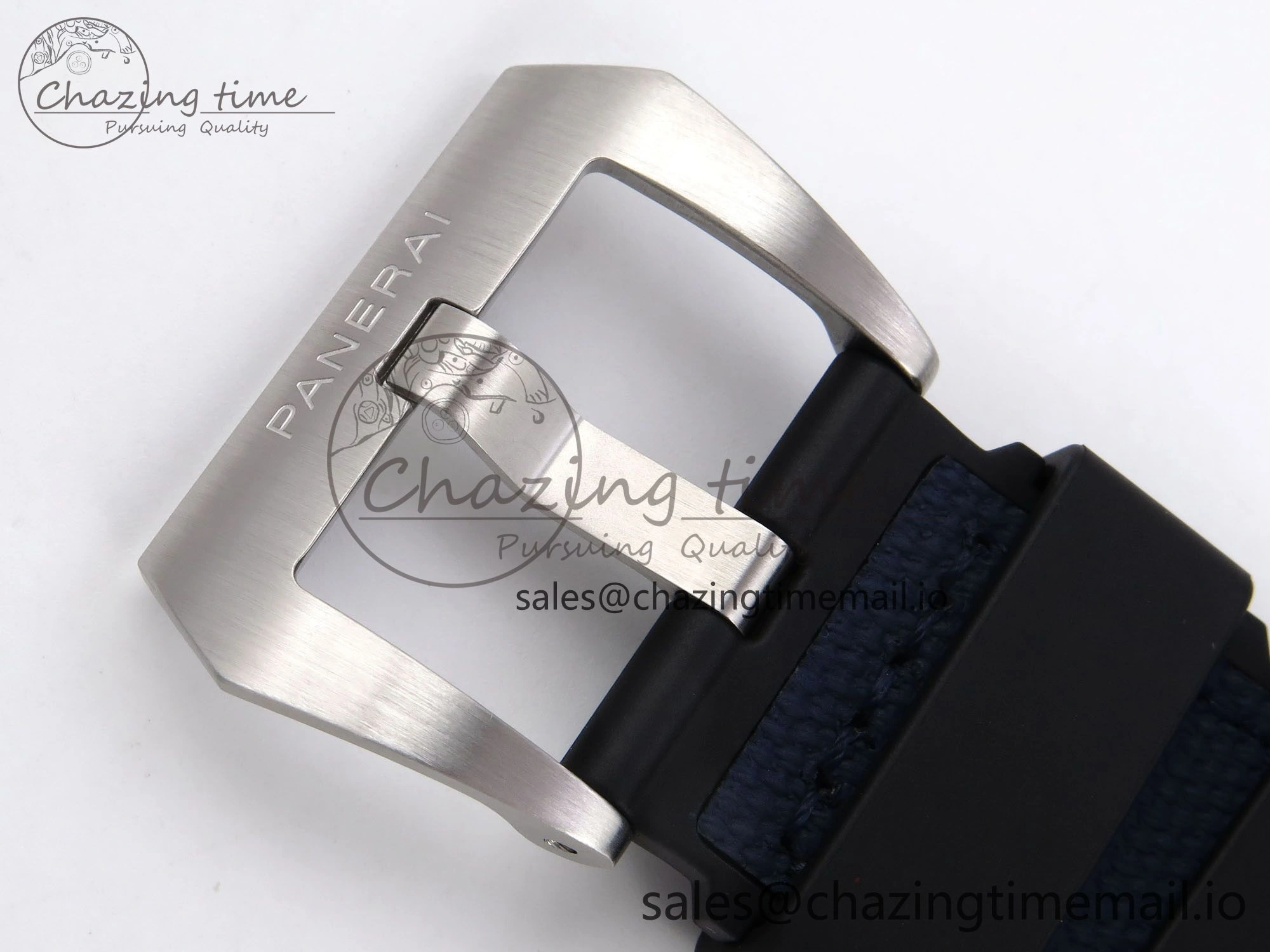PAM1391 Luna Rossa Submersible VSF 1:1 Best Edition on Blue Fabric Strap P900