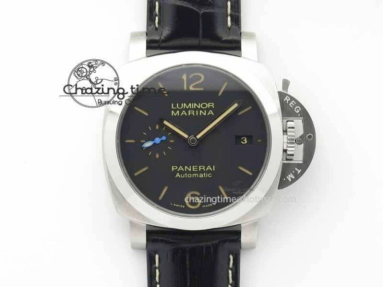 PAM1392 S ZF 1:1 Best Edition Black Dial On Black Leather Strap P9010