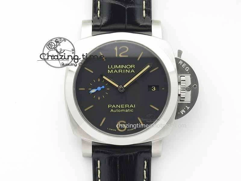 PAM1392 S ZF 1:1 Best Edition Black Dial On Black Leather Strap P9010