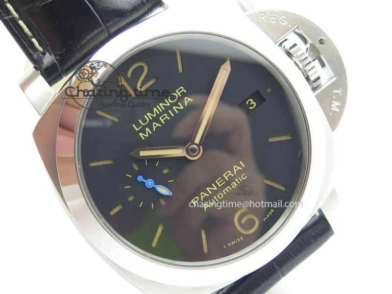 PAM1392 S ZF 1:1 Best Edition Black Dial On Black Leather Strap P9010