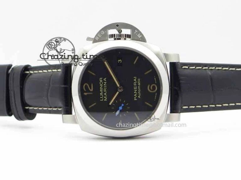 PAM1392 S ZF 1:1 Best Edition Black Dial On Black Leather Strap P9010
