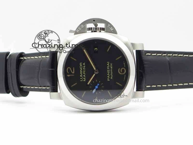 PAM1392 S ZF 1:1 Best Edition Black Dial On Black Leather Strap P9010