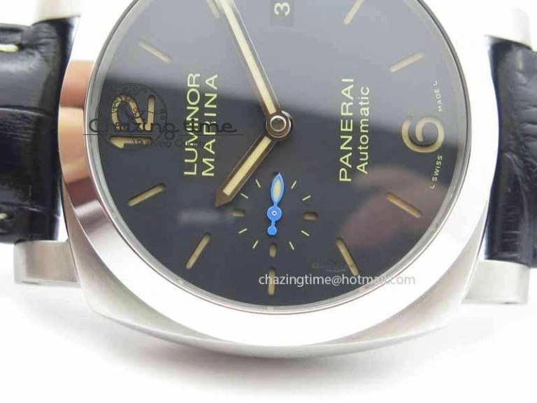 PAM1392 S ZF 1:1 Best Edition Black Dial On Black Leather Strap P9010