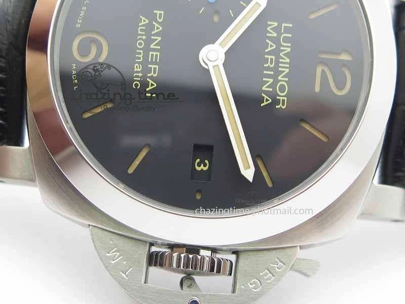 PAM1392 S ZF 1:1 Best Edition Black Dial On Black Leather Strap P9010