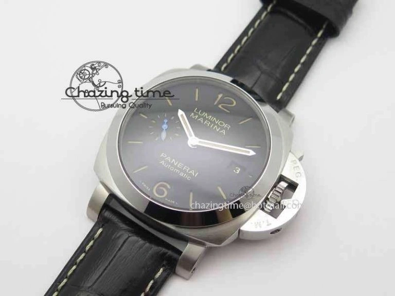 PAM1392 S ZF 1:1 Best Edition Black Dial On Black Leather Strap P9010