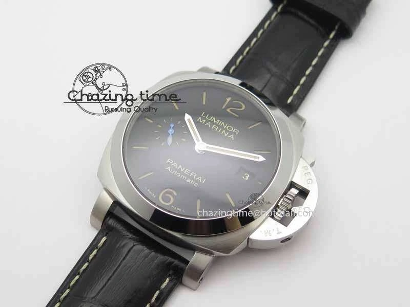 PAM1392 S ZF 1:1 Best Edition Black Dial On Black Leather Strap P9010