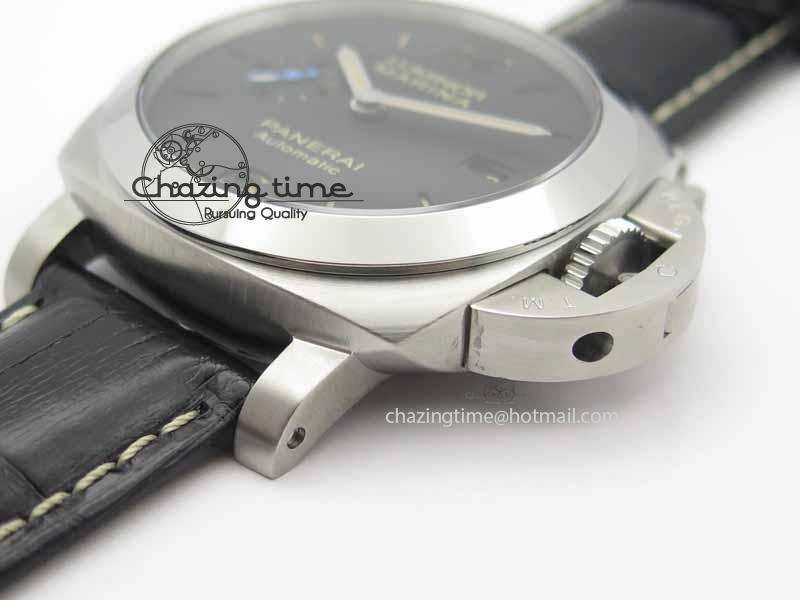 PAM1392 S ZF 1:1 Best Edition Black Dial On Black Leather Strap P9010