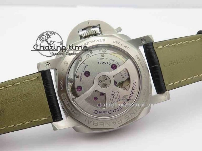 PAM1392 S ZF 1:1 Best Edition Black Dial On Black Leather Strap P9010