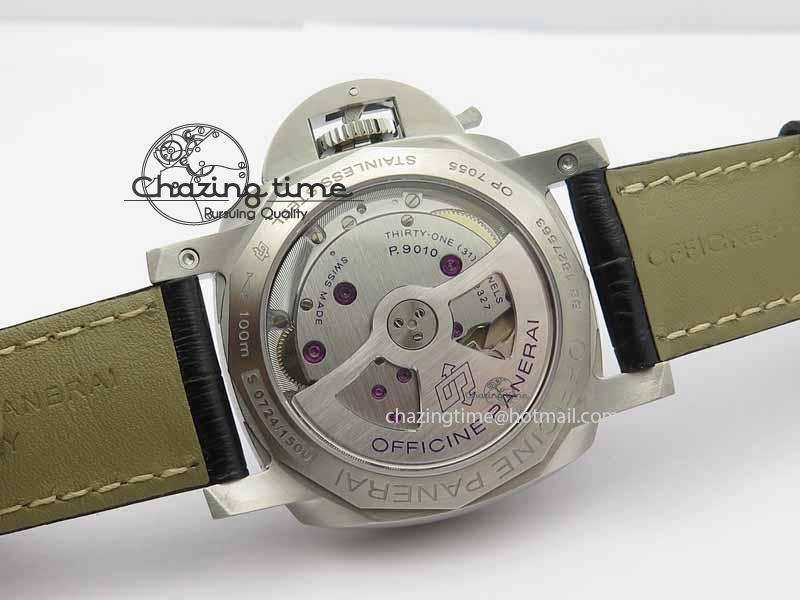 PAM1392 S ZF 1:1 Best Edition Black Dial On Black Leather Strap P9010