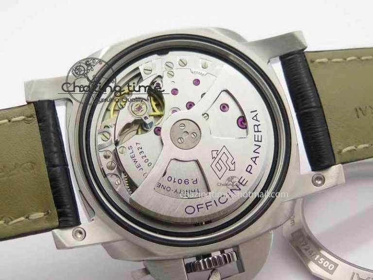 PAM1392 S ZF 1:1 Best Edition Black Dial On Black Leather Strap P9010